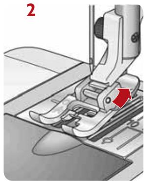 HUSQVARNA 400 COMPUTER - Changing the presser foot - 2