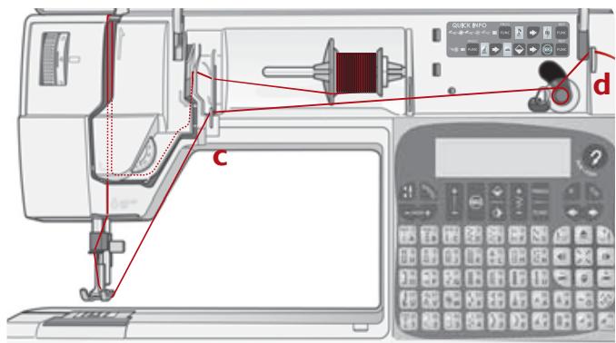 HUSQVARNA 400 COMPUTER - Bobbin winding - vertical spool pin - 1