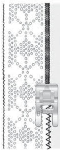 HUSQVARNA 400 COMPUTER - Lace edging - 4