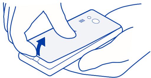 NOKIA 216 DS - Insert the SIM, memory card, and battery - 3