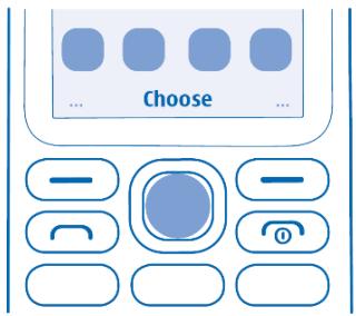 NOKIA 216 DS - Open an app or select a feature - 1