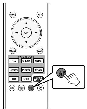 JVC DLA-X500R - Setting the Color Profile - 1
