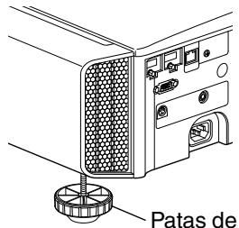 JVC DLA-X500R - Ajuste del ángulo de elevación del projector - 1