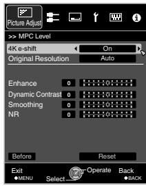 JVC DLA-X500R - Press the [MPC] button to display the adjustment menu - 3