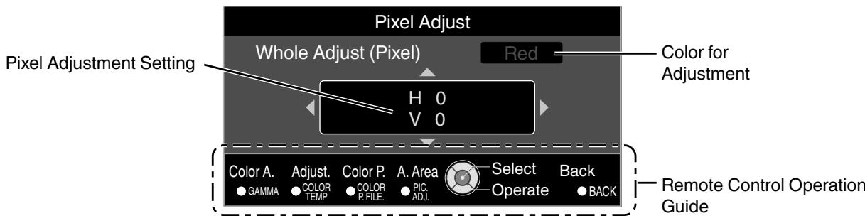 JVC DLA-X500R - Whole Adjust (Pixel) Operation Procedure - 2