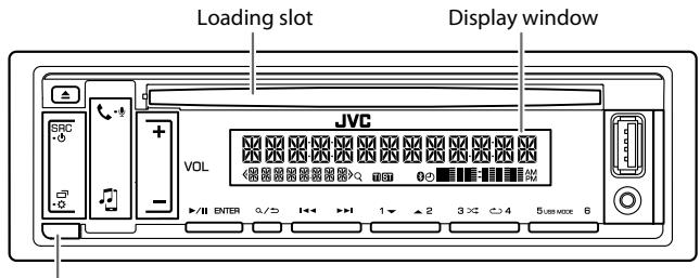 JVC KD-R881 BT, KD-R881BT, KD-X341 BT, KD-X341BT - Faceplate - 1