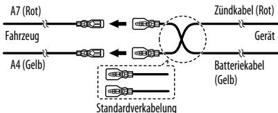 JVC KD-R971BT - Anschluss des ISO-Anschlusses an manche VW/Audi oder Opel (Vauxhall) Automobile - 1