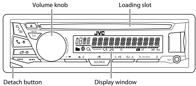 JVC KD-R971BT - Faceplate - 1