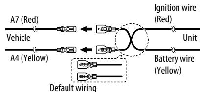 JVC KD-R971BT - Connecting the ISO connectors on some VW/Audi or Opel (Vauxhall) automobiles - 1