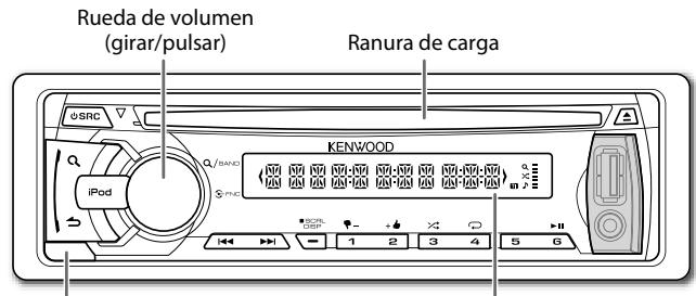KENWOOD KDC-210UI - Cómo Manipular los discos: - 2