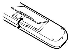 KENWOOD KRF-V4070D - Inserción de las pilas - 1