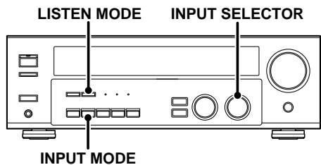 KENWOOD KRF-V4070D - Input mode settings - 1