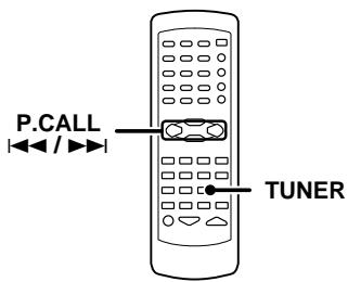 KENWOOD KRF-V4070D - Ricezione delle stazioni preselezionate in ordine (P.CALL) - 1