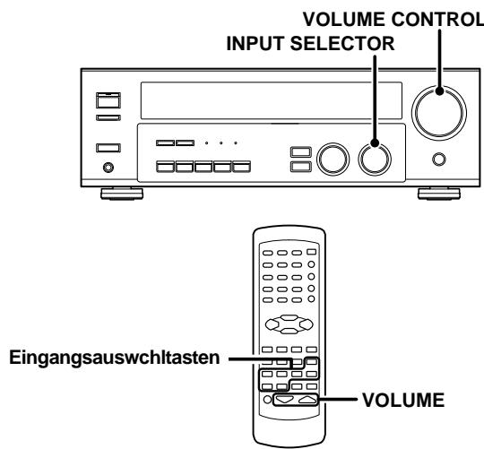 KENWOOD KRF-V4070D - Wiedergeben des Tons von einer Komponente - 1