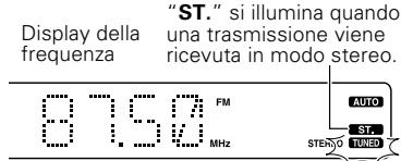 KENWOOD KRF-V4070D - Utilizzato la manopola o i tasti MULTI CONTROL o TUNING / per selezionare la stazione. - 1