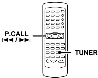 KENWOOD KRF-V4070D - Recepción pororden de emisoras memorizadas (P.CALL) - 1