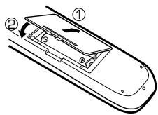 KENWOOD KRF-V4070D - Inserción de las pilas - 3