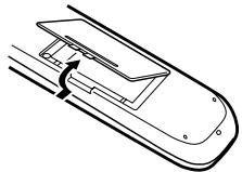 KENWOOD KRF-V4070D - Loading the batteries - 1