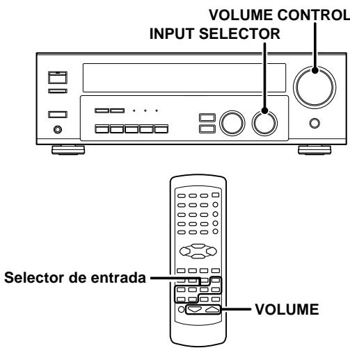 KENWOOD KRF-V4070D - Audición de un componente fuente - 1