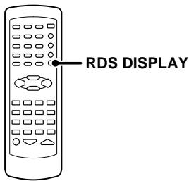 KENWOOD KRF-V4070D - Die Taste RDS DISPLAY - 1