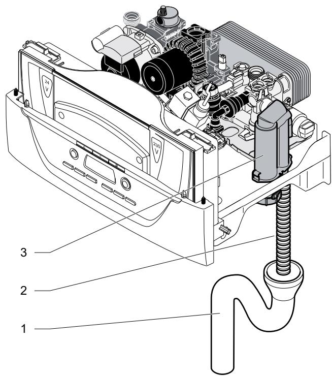 SAUNIER DUVAL ISOTWIN CONDENS F25 - Raccordement du récupérateur de condensats - 4