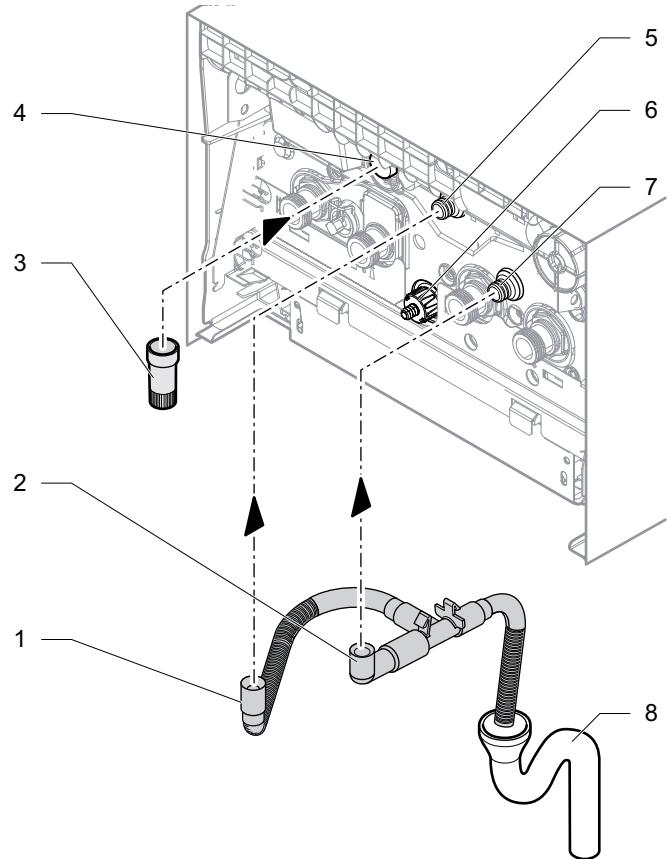 SAUNIER DUVAL ISOTWIN CONDENS F25 - Raccordement gaz et eau - 1
