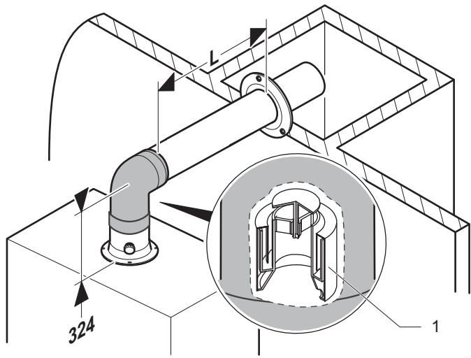 SAUNIER DUVAL ISOTWIN CONDENS F25 - Système ventouse pour conduit collectif sous pression 80/125 mm (installation de type C43P) - 3