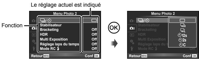 OLYMPUS OM-D E-M10 - Opérations de menu de base - 2
