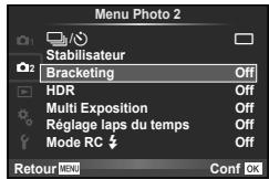 OLYMPUS OM-D E-M10 - Variation des réglages sur une série de photos (bracketing) - 1