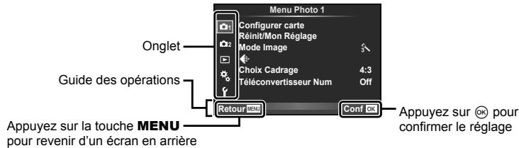 OLYMPUS OM-D E-M10 - Opérations de menu de base - 1