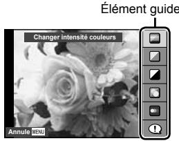 OLYMPUS OM-D E-M10 - Utilisation des guides en direct - 2