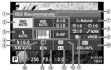 OLYMPUS OM-D E-M10 - Grand écran de contrôle LV - 1
