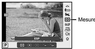 OLYMPUS OM-D E-M10 - Sélection de la mesure de la brillance par l'appareil (mesure) - 2