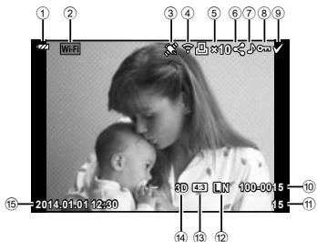 OLYMPUS OM-D E-M10 - Informations de lecture d'image - 1