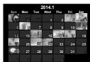 OLYMPUS OM-D E-M10 - Affichage de l'index/Affichage du calendrier - 11