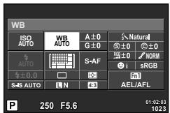 OLYMPUS OM-D E-M10 - Ajustement de la couleur (balance des blancs) - 1