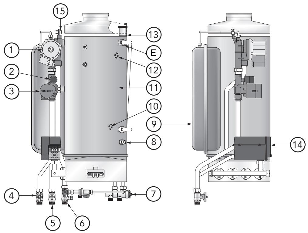 FRISQUET HYDROMOTRIX CF 23 KW - Rif 5000. (ref F3AA40448) - 2