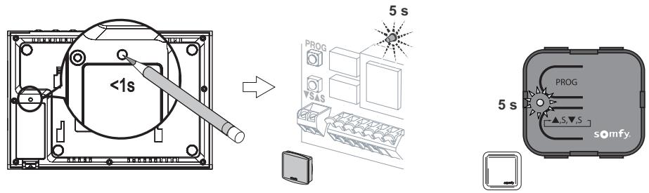 SOMFY VISIOPHONE V400 RTS - Sur un récepteur d'éclairage Somfy RTS - 5