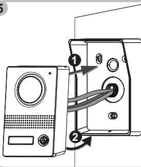 SOMFY VISIOPHONE V400 RTS - INSTALLATION DE LA PLATINE DE RUE ET RÉGLAGE DE L'ANGLE DE VUE DE LA CAMÉRA - 6