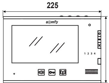 SOMFY VISIOPHONE V400 RTS - Dimensions (en mm) - 1