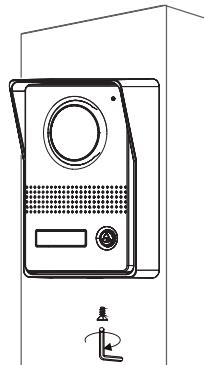 SOMFY VISIOPHONE V400 RTS - INSTALLATION DE LA PLATINE DE RUE ET RÉGLAGE DE L'ANGLE DE VUE DE LA CAMÉRA - 5