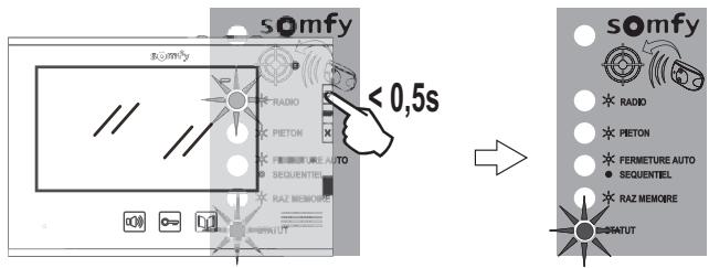 SOMFY VISIOPHONE V400 RTS - Programmation sur une motorisation de portail Somfy RTS - 2