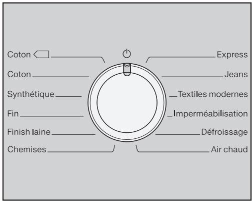 MIELE TCE 620 WP - Sélection du programme - 1