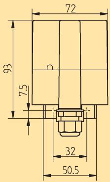 THEBEN ZS 600 DCF EIB-KNX - Dimensions selon DIN 43 880 - 3