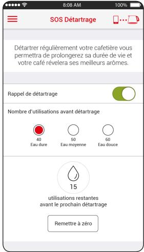 TEFAL REVEIL CAFE CONNECTEE CM450800 - SOS détartrage - 1