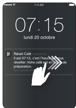 TEFAL REVEIL CAFE CONNECTEE CM450800 - Déclenchement d'une programmation - 2