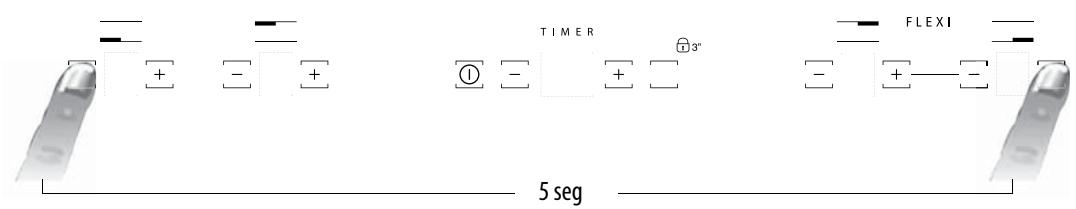HOTPOINT HKID641B C - Activación/desactivación de la seals acústica - 1