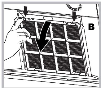 HOTPOINT HLC 9.5S AT X/HA - Servicing the charcoal filter (B) - 1