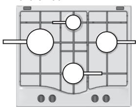 HOTPOINT PCN 642 IX/HA - Practical advice on using the burners - 1