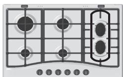 HOTPOINT PCN762S/IX/HA - Practical Advice on Using the Half Fish-Kettle Burner - 2